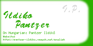 ildiko pantzer business card